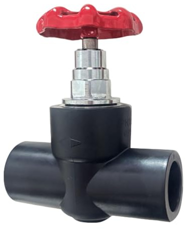 Wswqop Valvola di Intercettazione Dell'acqua, Maniglia Rotonda, Facile Installazione, Elevata Capacità di Flusso, Valvola di Arresto Dell'acqua, Dn25