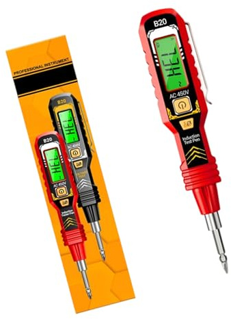 Penna Tester Digitale NCV Con Allarme Spegnimento Automatico E Penna Tester Per Strumenti Misurazione Per Elettricisti Con Schermo Retroilluminato