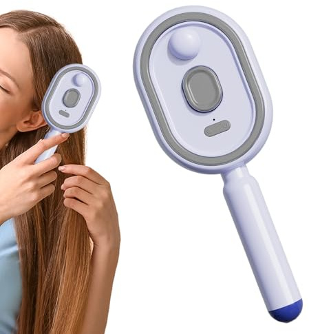 Eoixuqba Spazzole per Capelli Bagnati Destinate Donne Pettine A Vibrazione con Funzione, Spazzola Elettrico Capelli Ricci Aria Luce Rossa, per Donne E Ragazze Spa