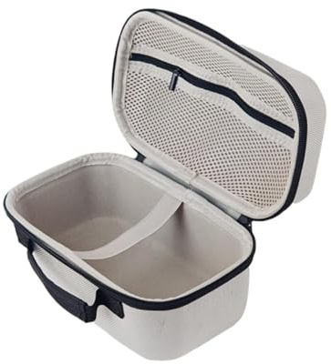 Mini Projector Carrying Case, Hard EVA Travel Bag with Elastic Band for Portable Projector & Accessories Storage (8.86x4.72x5.12 inch)