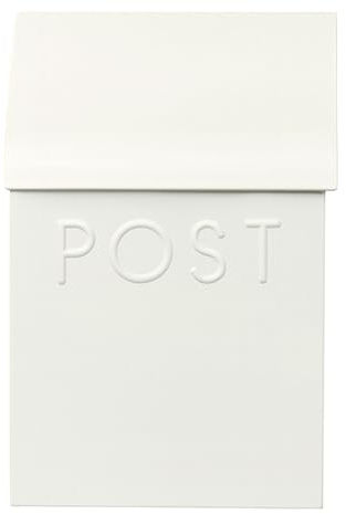 NACH Mailboxes for Outside Wall Mount, 15 x 10 x 4 inches, White Mailboxes for Outside, Waterproof Mailbox Wall Mount with Newspaper Holder - The Milano Mailbox