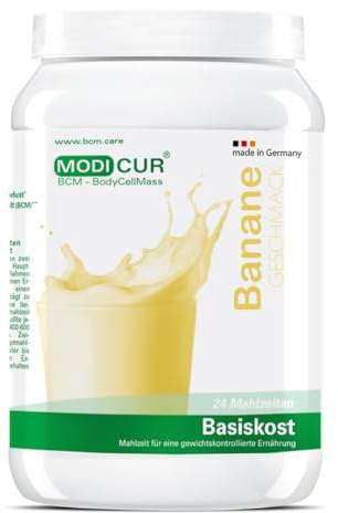BCM Modicur Basis Banane-Joghurt 1 Dose à 480g (24 Portionen/Eiweißshake/BCM BodyCellMass)