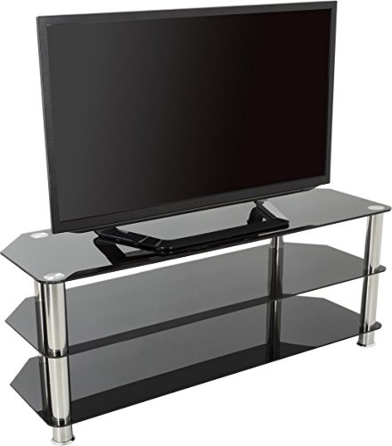 AVF Corner Glass TV Stand, 125cm, for 60 Inch TVs