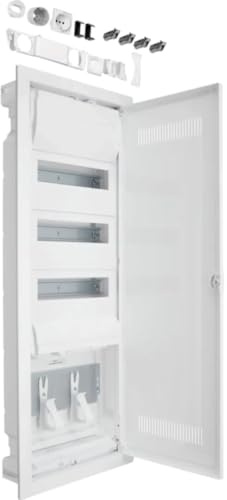 Hager VU603WWH Petit distributeur encastré - Nombre de divisions = 36 rangées = 3 contenus.