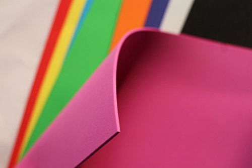 Tigofly 10 x 10 cm, 10 Stück, 10 Farben, sortiert, zum Fliegenbinden, Schaumstoffpapier, dünner EVA-Schaum, Ameisen, Käfer, Fliegenbinden (1,8 mm Dicke)