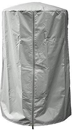 ZZX Housse pour Parasol Chauffant Rond, 210D Oxford Tissu Étanche à la poussière et au Vent et à la Neige Ronde Étanche Patio Standup Couvercle de Chauffage,Gris