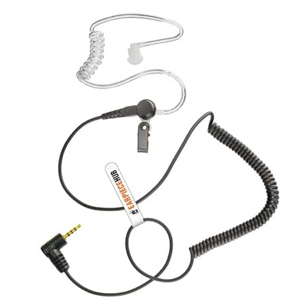 Kompatibel mit Sepura 2,5-mm-Klinkenstecker Hören/Empfangen nur Airwave-Polizei-verdeckter Akustikschlauch-Ohrhörer