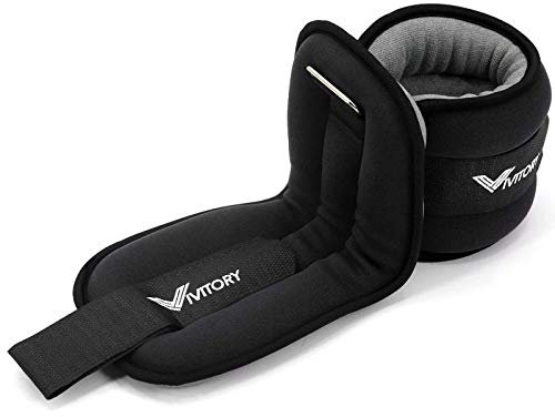 Vivitory Knöchelgewichte Damen & Herren, Beingewichte von 2,2 bis 3,0 kg pro Paar, Armgewichte, Knöchel Handgelenk Gewichte Set für Krafttraining, Joggen, Gymnastik, Aerobic, Physiotherapie (je 1,5 kg