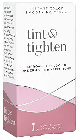 Tint and Tighten Color Smoothing Eye Cream for Wrinkles – Anti Aging Cream Visibly Reduces Under Eye Wrinkles – Eye Cream for Dark Circles and Puffiness – Instant Eye Bag Remover