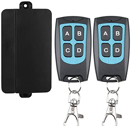 433MHz Universal Kabellose Fernbedienung Schalter AC220V 230v 4 kanäle RF Relais Empfänger Metall Sender für Garage Tür Motor Licht NO COM NC