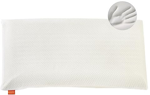 sleepling orthopädisches Nackenstützkissen, extra festes hartes Visco Kissen 40 x 80 cm, viskoelastisches Kopfkissen, Memory Foam, waschbar, Ökotex, Made in EU, weiß