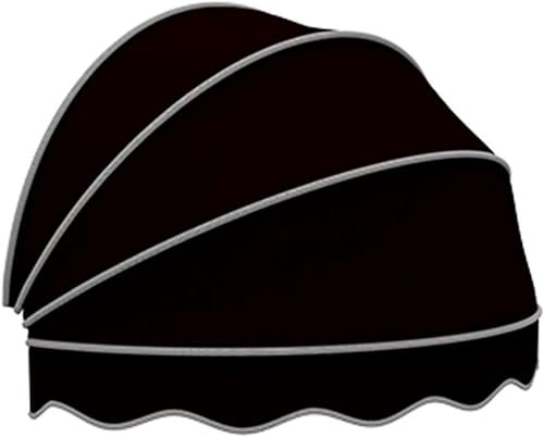 HOTAPEPU Tenda Cappottina da Sole per Esterno,Pieghevole Tettoia per Porta a Cupola,Tenda da Sole per Finestra/Ingresso con Protezione UV,Frangivista per Balcone,con Raccordi