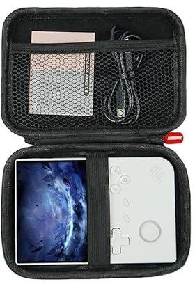 Ayhgicxt Hard Case Compatible with RG 40XXV Retro Handheld Game Console Portable Gaming Console Travel Storage Bag for SD Card, USB Charging Cable, User Manual Black