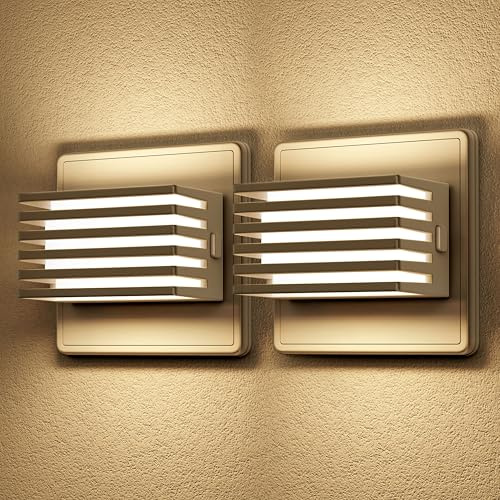 LOHAS-LED Nachtlicht, Nachtlicht Steckdose Dämmerungssensor, 30/60/100LM, 3000K Warmweiß, Modernes Wandnachtlicht für Flur, Schlafzimmer, Treppe, Badezimmer, 2 Stück