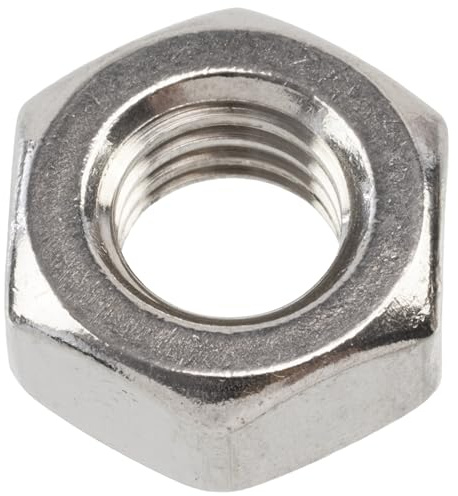 AERZETIX - Satz mit 10 Sechskantmuttern M10x1.5mm mit metrischem Sechskant Gewinde - aus Edelstahl - Farbe Silber - Mechanische Baugruppen Elektronik DIY Projekte