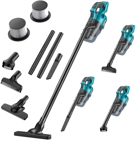 Gruecoinno Cordless Vacuum Cleaner for Makita 18V Battery, 500W Handheld Vacuum Cleaner with Washable Filter, Portable Stick Vacuum for Floor Carpet Car Hardwood Pet Hair Home(Battery Not Included)