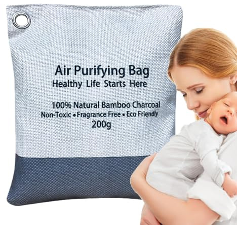 Bolsas de purificador de aire de carbón vegetal natural | Purificador de aire y desodorización, atmósfera de carbón, bolsas de limpieza | Necesidad de refrescar, desodorante para sala de aprendizaje