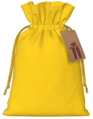 S Linen Christmas Wrap Gift Bags, Flag of Romania Print Drawstring Gift Bags, for Xmas Thanksgiving, Present Decor