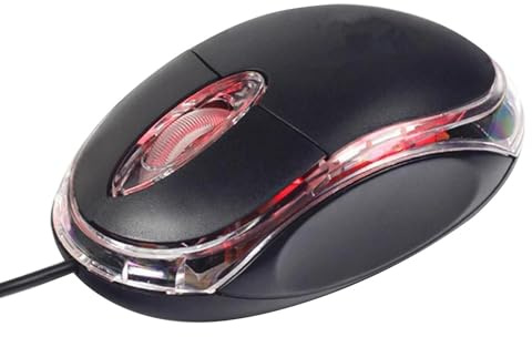 Mouse cablato per PC: dispositivo meccanico di precisione, dispositivo cablato ergonomico, mouse USB di lunga durata | Sensore ottico ad alta velocità, comodo per la programmazione, il lavoro d'uffici