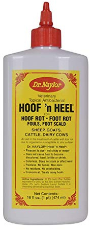 Dr. Naylor Hoof 'N Heal, Hoof Rot Foot Rot Wound Care, 16oz, Sheep Goat Cow Horse, 1-pack