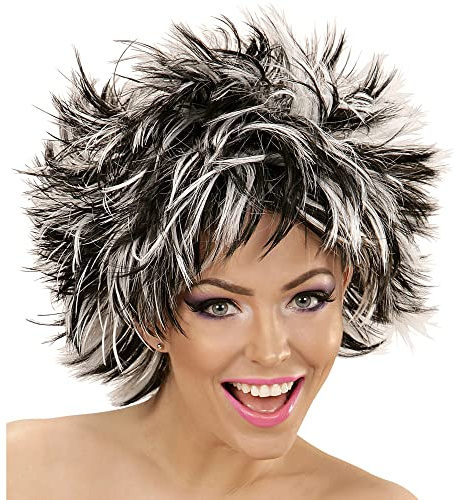 W WIDMANN MILANO Party Fashion - Kurzhaarperücke Damen Kunsthaar | Freche Kurzhaarfrisur, Kostüm Accessoire für Karneval, Mottoparty, Festivals, 80er Jahre Outfits