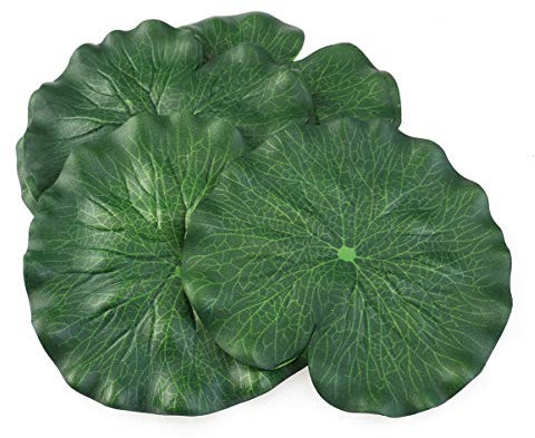 Holibanna 10stücke Teiliges Künstliche Lotusblätter Grün Schwimmende Dekoration Für Teich Und Aquarium Hochwertige Wasserpflanzen Für Fischteich Und Gartenlandschaft
