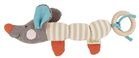 sigikid 39559 Aktivspielzeug Greifling, Beige/Blau/Orange