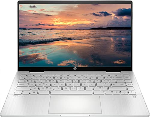 HP Ordinateur portable à écran tactile 2 en 1 Pavilion x360 2022 14 pouces - Intel Core i5-1235U, 32 Go de RAM, SSD PCIe 512 Go, Windows 11 Home, accessoires 3 en 1