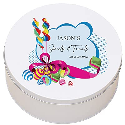 ukgiftstoreonline Personalised Any Name Sweet Storage Tin Gift