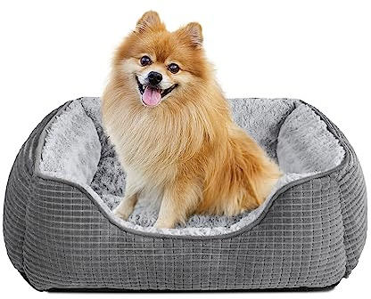 JOEJOY Hundebett, Hundekorb für Kleine Hunde und Katzen, Hundebett Flauschig Waschbar
