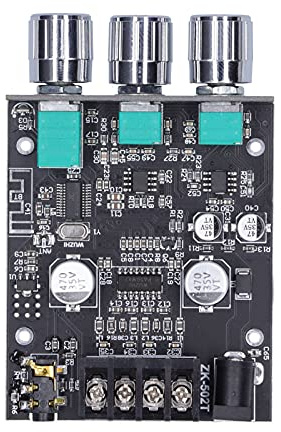 Modulo Amplificatore di Potenza Modulo Amplificatore Stereo, Accessorio per Alimentatore Altoparlanti Fai da Te ZK502MT
