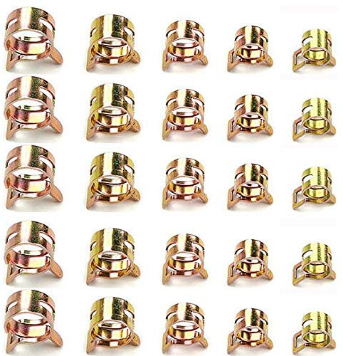 50PCS 5 Size Hose Clips Spring Hose Clamps Mini Fuel Line Pipe Clips 5mm 6mm 7mm 8mm 9mm