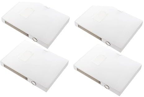 MAGICLULU 4 Aktenbox Magazinhalter Dateispeichercontainer aufbewahrungsdose storage boxes durchsichtige Plastikmappen Ordner Ordner Mehrzweck-Dateispeicherbehälter Dokument-Organizer