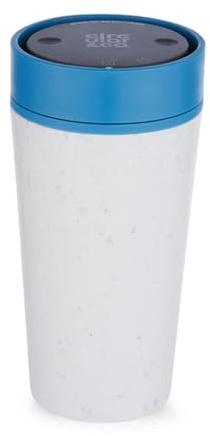 Circular & Co Pre 2026 (Previous Generation) Reusable Coffee Cup - 12oz/340ml - 100% Leakproof & Lockable - Push Top, One Hand Open, 360 Drinking - Recyclable - BPA Free - Dishwasher Safe