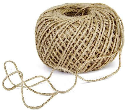 HEMOTON 80m Cuerda De Yute Natural Sisal para Manualidades Embalaje y Jardinería