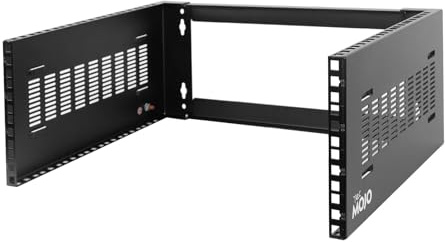Tecmojo 4U Wall Mount Rack,4U Rack 14 inch Depth,19 Network Rack for Shallow Server and IT Equipment, Network Switches,Patch Panel Bracket,110lbs(50kg) Weight Capacity,Black
