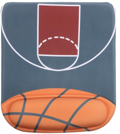 DIYEAH Tappetino Per Mouse Antiscivolo Poggiapolsi Silicone Morbido Ergonomico Per Computer e Ufficio Design Basket Accessorio Lavoro e