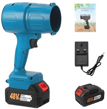 Cordless Leaf Blower Small Portable Leaf Blower 38000RPM High-Power Blower with 21V Battery & 1 Fast Charge, Handheld Electric Blowing for Home Cleaning Leaf Blowing, Car, Garden, Corner Dust Cleaning