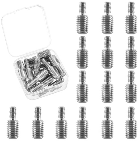 Viti filettate doppie M6 x 1 a M10 x 1,5, adattatore filettato in acciaio inox, 15 pezzi (M6 x 1 a M10 x 1,5)