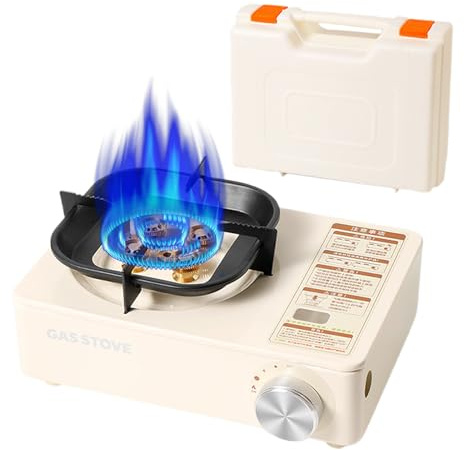 Réchaud de camping | Réchaud d'extérieur pour la cuisine avec étui de transport, 6000 W, haute puissance, portable, batterie de cuisine pour alpinisme, randonnée, camping-car, pique-nique, expédition