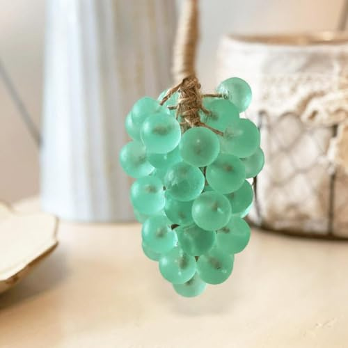 Grape Soap On A Rope, Handmade Grape Cluster Soap for Hand Face, Natural Cold Process Artisan Soaps, Lasting Fragrance Christmas Birthday Gift for Men and Women To Hang Decorations and Fragrance