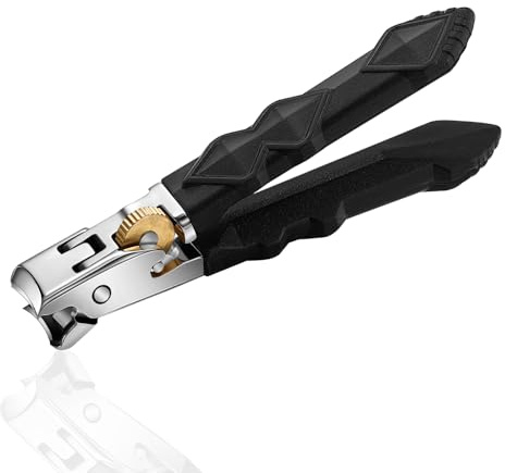 Acsatont 1 Stück Solymody Orthoclip, Nagelexpert, Nagelknipser Fußnägel,Nagelknipser, Schräger Knipser, Profi-Nagelknipser mit 15mm Backenöffnung & Spritzschutz, Fingernägel aus Edelstahl (Stil B)