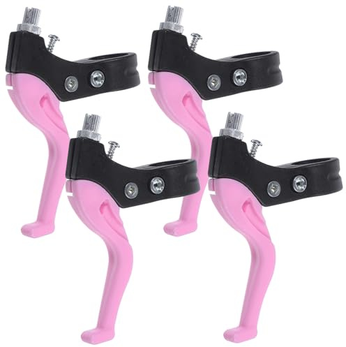 BIUDECO 2 pares Palancas de Freno para Bicicletas Infantiles de Material Duradero Diseño Compatible con Manillares Estándar Accesorio Esencial para Freno Seguro Niñas Color Rosa Fácil de