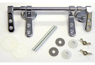 Toilet Seat Bar Hinge Pack Finish: Chrome