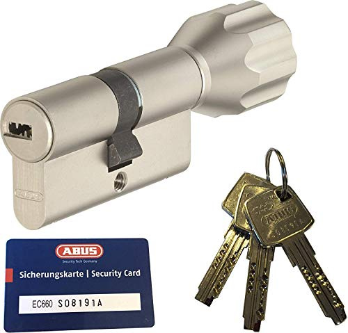 ABUS EC660 ECK660 Profil-Knaufzylinder Länge (a/b) Z35/K30mm (c=65mm) mit 3 Schlüssel, mit Sicherungskarte