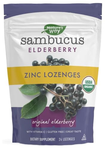 Organic Sambucus Zinc Lozenges 24 lzngs