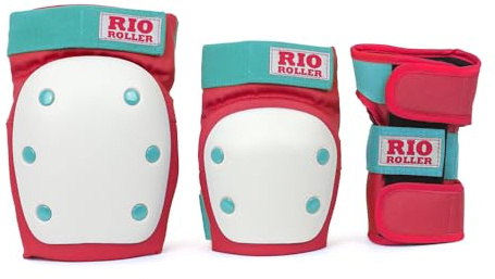 Rio Roller Unisex Jugend Triple Pad Set Schutzset für Skateboard, Kinder