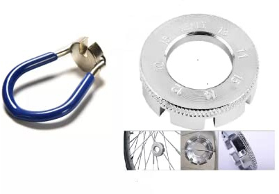 Ianify Bicycle Spoke Wrench Kit for 10-15 Gauge - 2 pieces