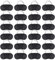 kuou 24 Pack Sleep Eye Mask Shade Cover, Soft Blindfold Travel Sleep Cover Comfortable Lightweight Eye Sleeping Mask for Travel, Sleeping, Lunch Break (Black)