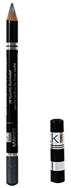 09 Sparkly Gunmetal Waterline Kohl Eyeliner - Special Kajal for inner eyelids - vitalizing and Waterproof - sensitive eyes hypoallergenic eye liner pencil